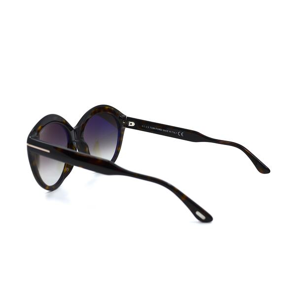NEW TOM FORD MAXINE TF763/S 52K HAVANA BROWN GRADIENT AUTHENTIC SUNGLASS… - Picture 4 of 11